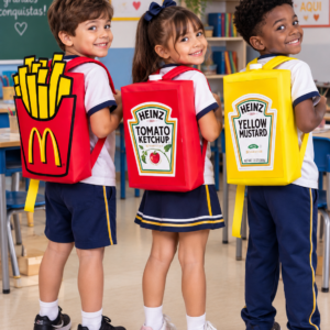COMBO MOCHILAS MALUCAS FAST FOOD