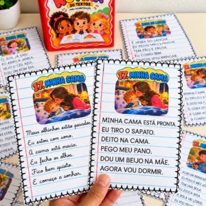 Textos Curtos para Alfabetização e Fluência Leitora – Minha Rotina | 20 Textinhos Ilustrados