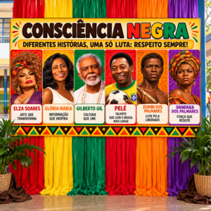 Painel Consciência Negra para Imprimir