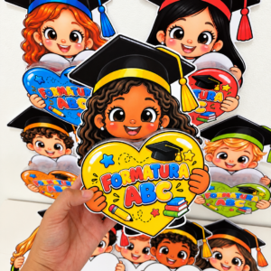 Lembrancinha de Formatura ABC para Imprimir – Embalagem Coração para Doces