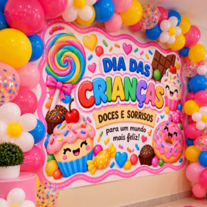 PAINEL DIA DAS CRIANÇAS – DOCES E SORRISOS